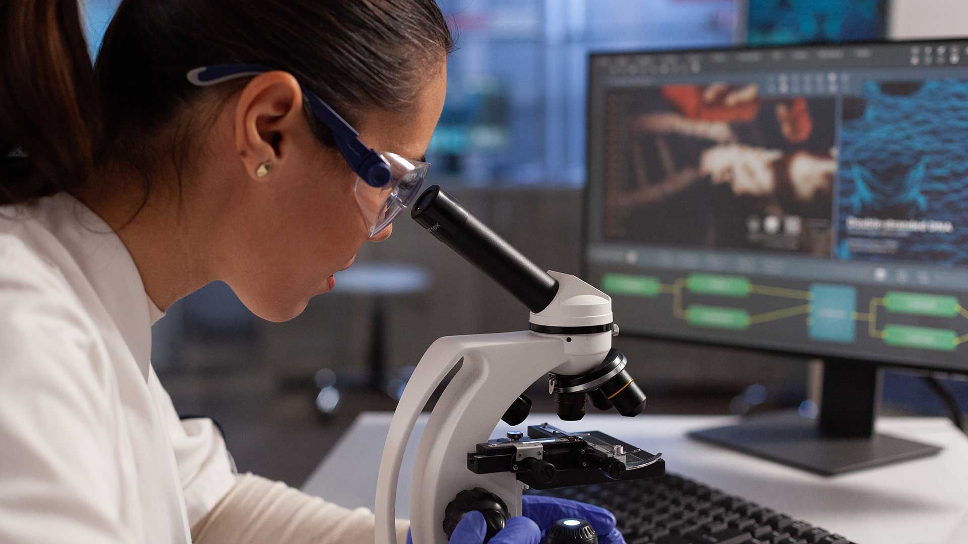 Bioquímica con microscopio